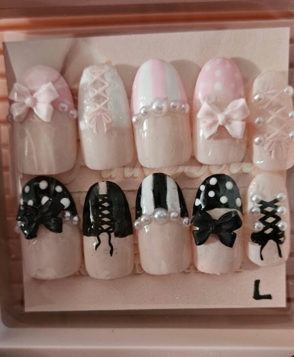 Blush Noir Bows